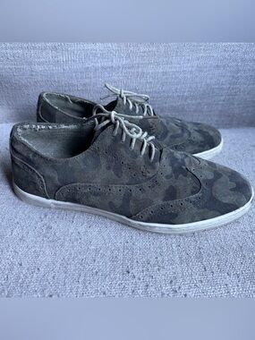 Bed Stu Men's Sz 9 Quinn Camo Canvas Oxfords